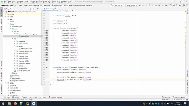 Develop simple War card game in Android Studio using Kotlin смотреть онлайн