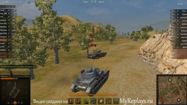 WOT: Степи - PzKpfw IV - 6 фрагов - Воин, Снайпер, смотреть онлайн