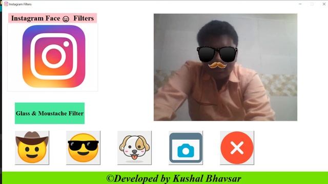 Instagram & Snapchat Filters using Opencv Python смотреть онлайн