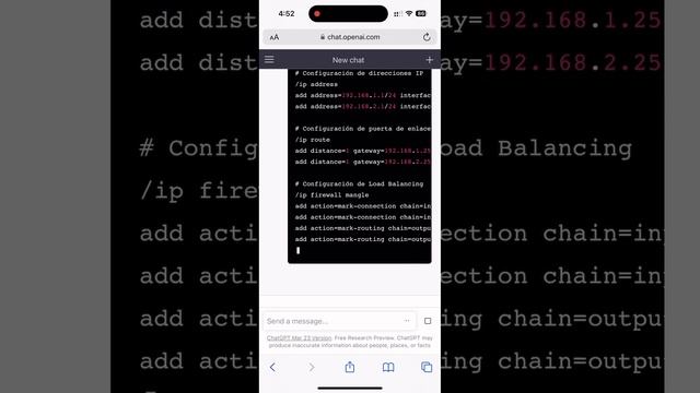 MikroTik + chat GPT balanceo de cargas script. смотреть онлайн