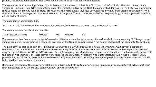 How to fix accumulating NFS DELEG locks necessitating a hard power-down of the client? смотреть онлайн