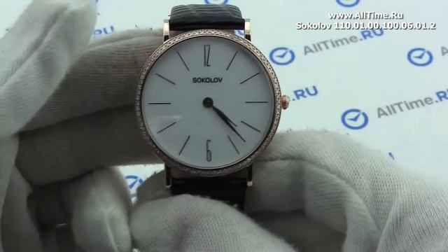 Обзор. Женские золотые наручные часы SOKOLOV 110.01.00.100.06.01.2 смотреть онлайн
