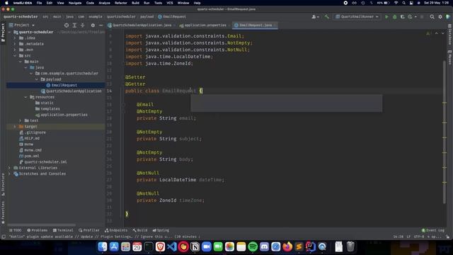 Implementing JobDetail and Trigger using SpringBoot смотреть онлайн