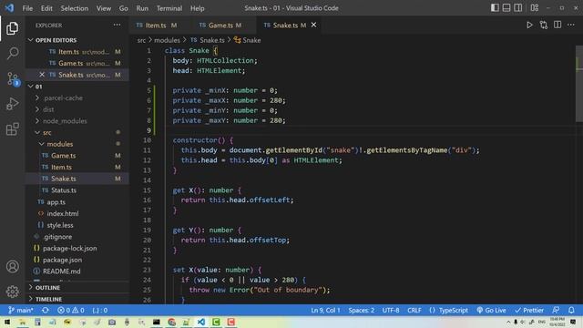 2.12 Build a simple snake game with TypeScript: Code Refactoring and Publishing смотреть онлайн
