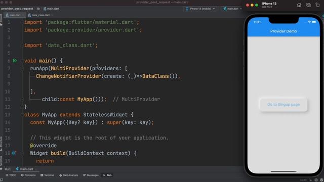 Flutter Provider Http Post Request Example | With Given Code | Signup Page Restful Api смотреть онлайн