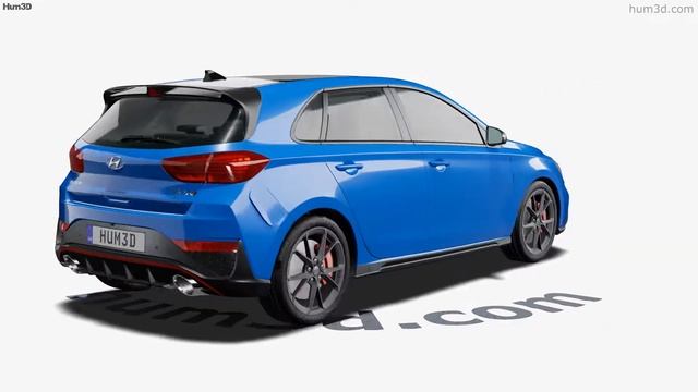 Hyundai i30 N hatchback 2020 3D model by Hum3D.com смотреть онлайн