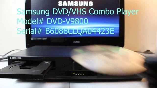 Samsung DVD V9800 DVD VHS Combo Player Serial B6086CLQA04423E - function check. смотреть онлайн