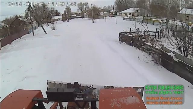 17 января. Чистка снега по селу.Трактор КИРОВЕЦ К-744р3. смотреть онлайн