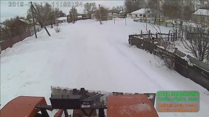 17 января. Чистка снега по селу.Трактор КИРОВЕЦ К-744р3.