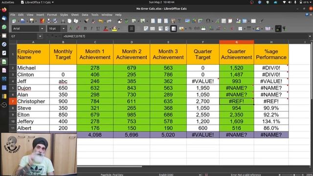 LEARN HOW TO AVOID ERRORS IN MICROSOFT EXCEL OR LIBREOFFICE CALC | SIKH SE SEEKHO | JAGJIT SABHARWA смотреть онлайн