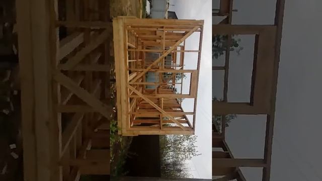 Строительство каркасного дома 4х7 смотреть онлайн