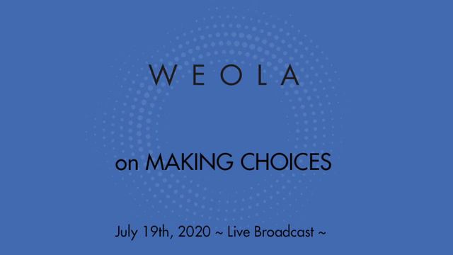 WEOLA on HOW YOU ARE MAKING YOUR OWN CHOICES #YouCreateYourOwnReality #Weola смотреть онлайн