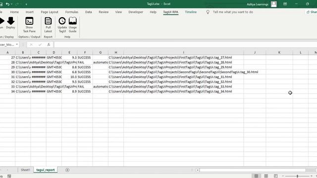 How to install and create first report using TagUi Microsoft Excel plugin | Open Source RPA смотреть онлайн
