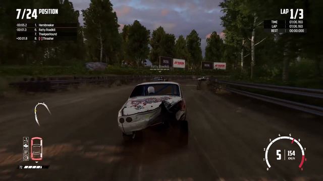 Wreckfest Career Mode Part 8 - Midsize Massacre | PS4 Pro Gameplay
