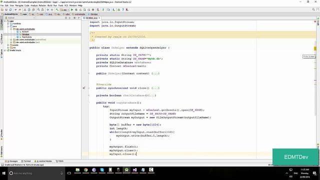 Android Studio Tutorial - SQLite Exists Database смотреть онлайн