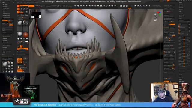 Dark Fantasy Concept Concept Art to 3D - Brendon Isaiah Bengtson with Bjorn Hurri - ZBrush 2021.7 смотреть онлайн