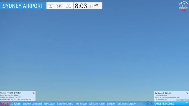 ? LIVE - Plane Spotting @ Sydney Airport W/Kurt + ATC! ?