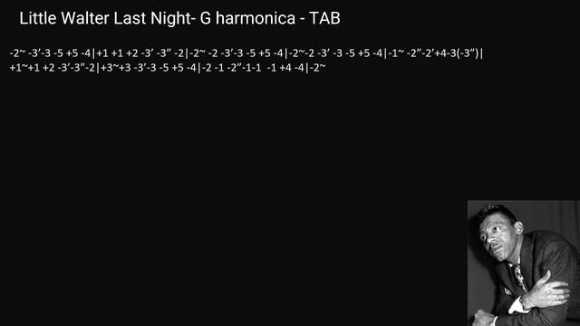 practice: Little Walter - Last Night- G harmonica - TAB смотреть онлайн