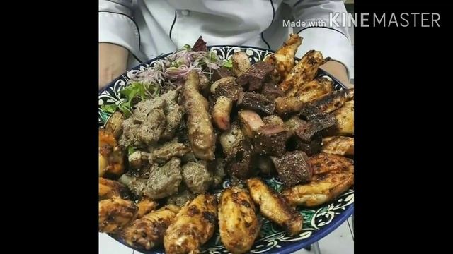 Узбекиский клунария разный блюда шашлык манти самса лагман шурпа