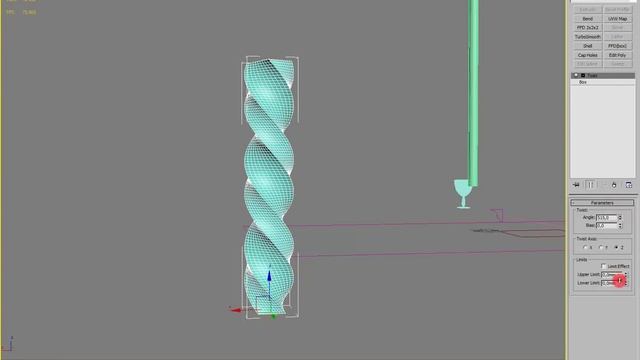 3ds max для начинающих. Модификаторы Bend, Twist, Taper, Noise, Wave смотреть онлайн