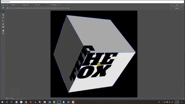Photoshop: How to Create a 3-D, Cubed Text Effect смотреть онлайн