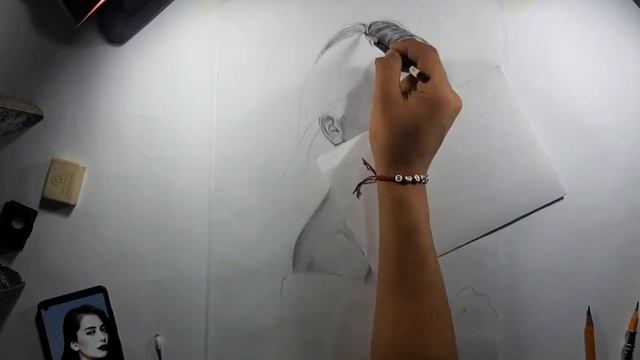 Неслихан Атагуль /Черная любовь. портрет простым карандашом/Neslihan Atagul drawing pencil смотреть онлайн