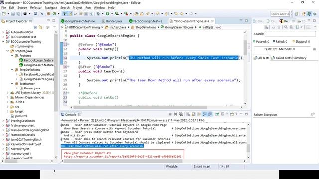 BDD Cucumber - Cucumber Hooks, Tagged Hooks, Setting Order or Priority of Cucumber Hooks - Session смотреть онлайн