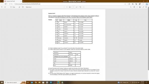 Question Set 07 | Database Management System | Java Institute