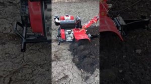 Дизельный мотоблок Хопер 1100 9D. Первая работа после сборки.