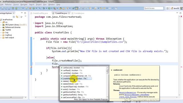 Java Tutorials | How to Create a File in Java with examples смотреть онлайн