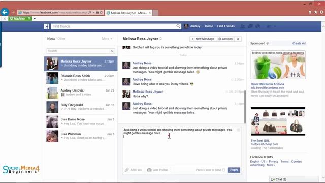 How to Send a Private Message on Facebook смотреть онлайн