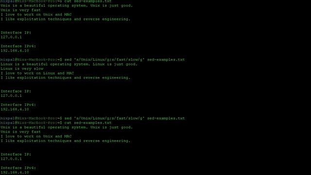 شرح مبادئ [Unix Sed Fundamentals [Replacing a RegExp - part2 смотреть онлайн