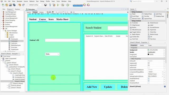 Student Management System in Java | NetBeans | MySQL Database| Part-2 смотреть онлайн