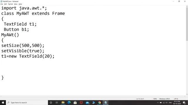Simple GUI designing in Java using AWT смотреть онлайн