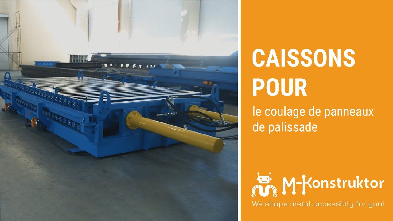 Découvrez notre dispositif à caissons pour le coulage de panneaux de palissade смотреть онлайн