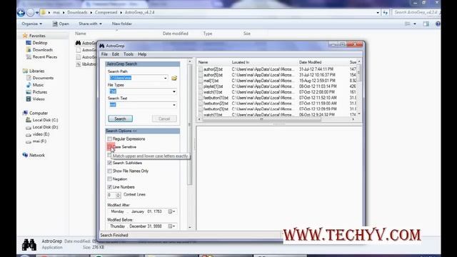 How to use Astrogrep advanced search program: tutorial by TechyV.com смотреть онлайн