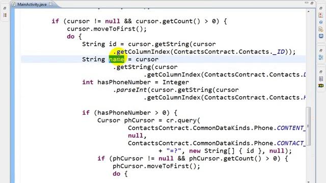 Day 15 Content Provider Using Contacts API Part 2 on Vimeo смотреть онлайн