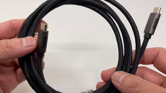 Uni USB-C to USB-C 100W Fast Charging Nylon Braided Cable (5A 20V) Space Grey 2M/6.6ft смотреть онлайн