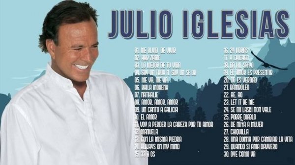 JULIO IGLESIAS ÉXITOS SUS MEJORES ROMANTICÁS - JULIO IGLESIAS 40 GRANDES CANCIONES BALADAS INMO