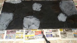 Декоративный камень из плиточного клея за копейки.