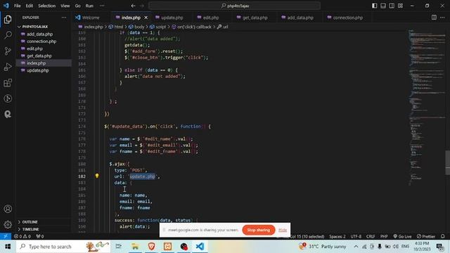 PHP CRUD Update Data Using Ajax And Jquery2023 10 02 16 12 03 смотреть онлайн