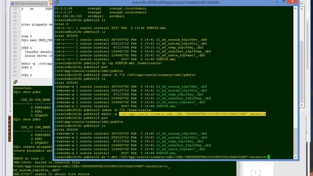 Upgrade and Migrate Oracle Pluggable Database 12c to 19c смотреть онлайн