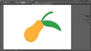 как рисовать фрукты в Адобе иллюстраторе.рисуем векторную  грушу.how to draw in Adobe illustrator