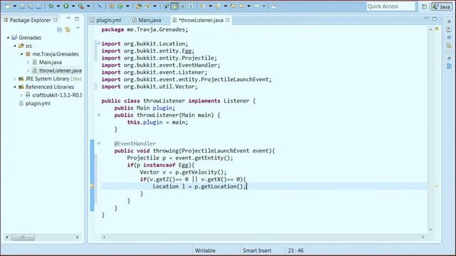 How to make a Bukkit Plugin: Episode 4 - Grenades & FAILS! смотреть онлайн