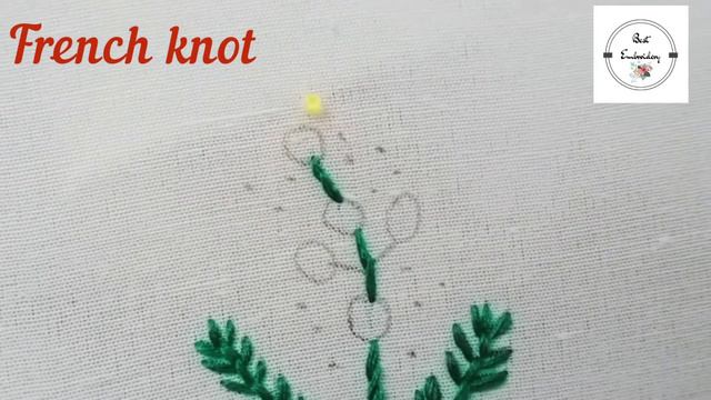 Mimosa flower embroidery/Best embroidery. смотреть онлайн