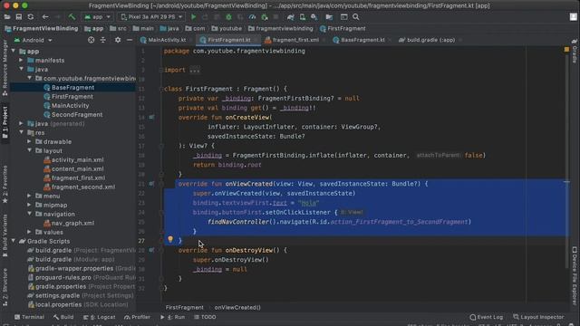 View binding y Fragments: tutorial en español смотреть онлайн