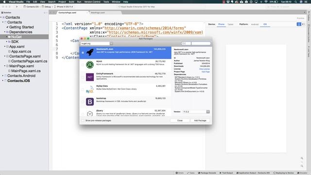 Adding NuGet Packages to a Xamarin Forms App - SQLite смотреть онлайн