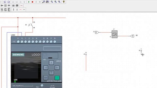 On Delay Timer in the LOGO!(LAD & FBD) by CADe-SIMU Software смотреть онлайн