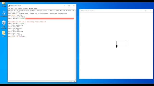 Python Turtle Dersleri-3- Forward,Backward,left,right смотреть онлайн